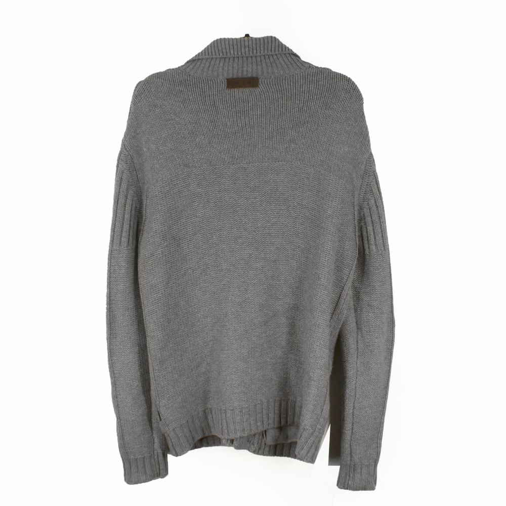 Vintage 00s 2000s Just Cavalli Grey Wool Knit Cardigan Sweater Jacket - Picture 6 of 6